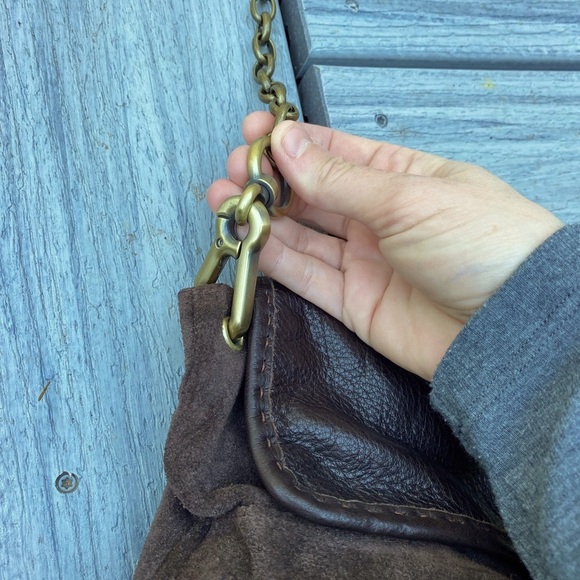 Brand new Carla Mancini Brown Suede Crossbody Purse (NWT) - Picture 8 of 16